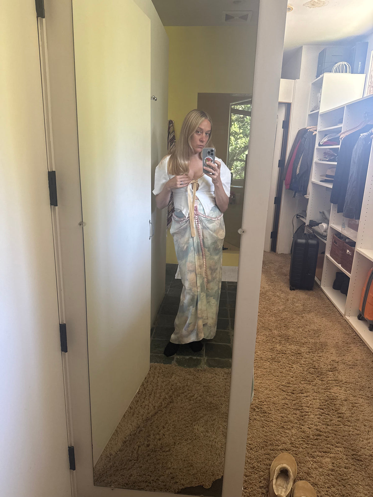 Chloe Sevigny wearing the Dawn Sharp Tiered Skirt