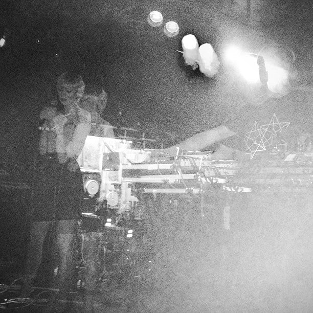 Dawn Sharp and Chris Relyea of Light House performing at the Mannequin Records showcase in Los Angeles at the Echo.  Photo by Suzy Poling