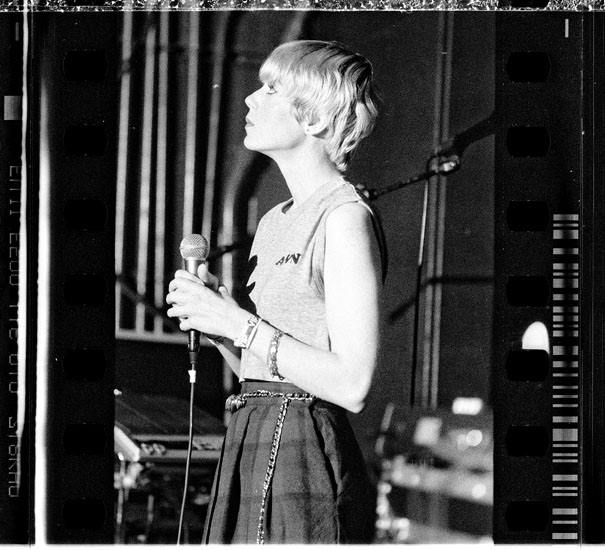 Dawn Sharp of Light House performing at the Mannequin showcase at the Echo. photo by Dirty Snapshots