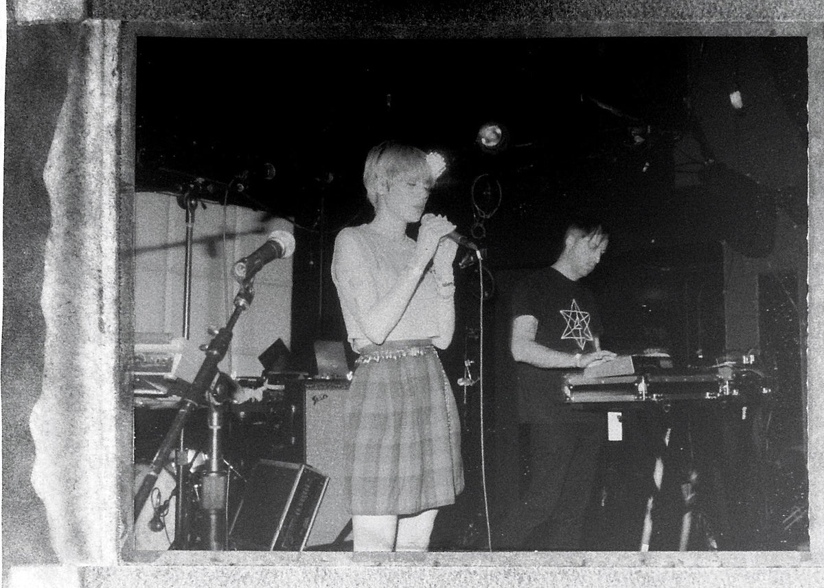Dawn Sharp and Chris Relyea of Light House perform at the Mannequin Records showcase at the Echo.  Photo by Suzy Poling