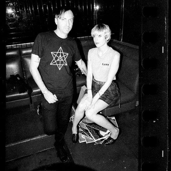 Chris Relyea and Dawn Sharp of Light House perform at Mannequin Records showcase at the Echo in Los Angeles