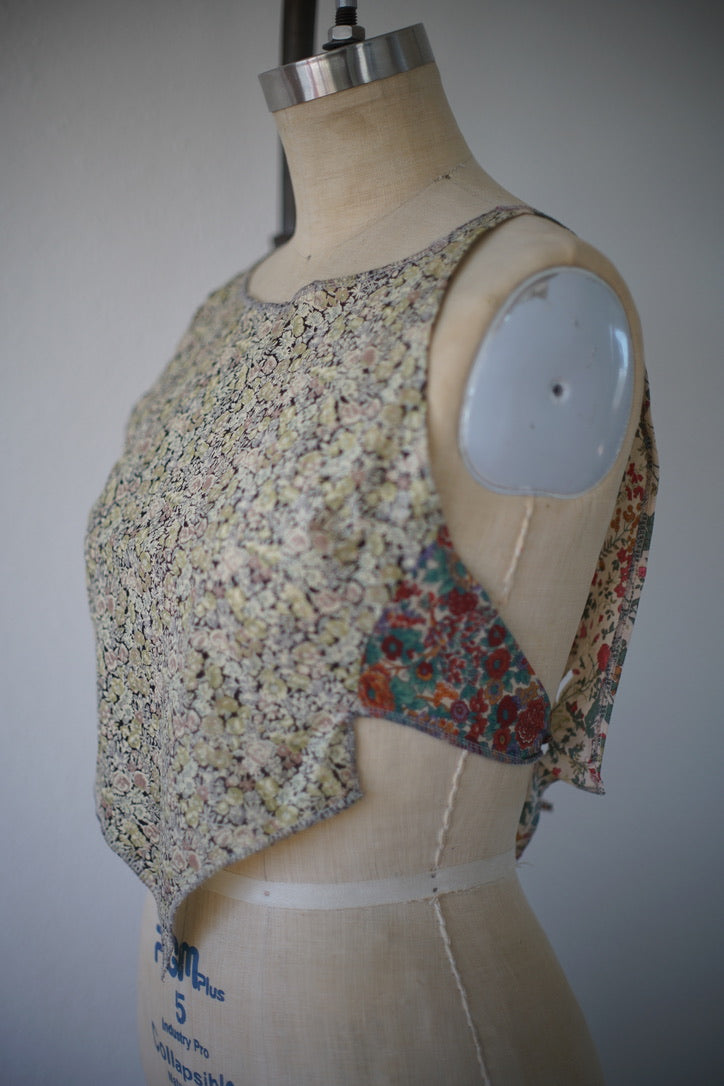 DS Bib in liberty house quilt squares