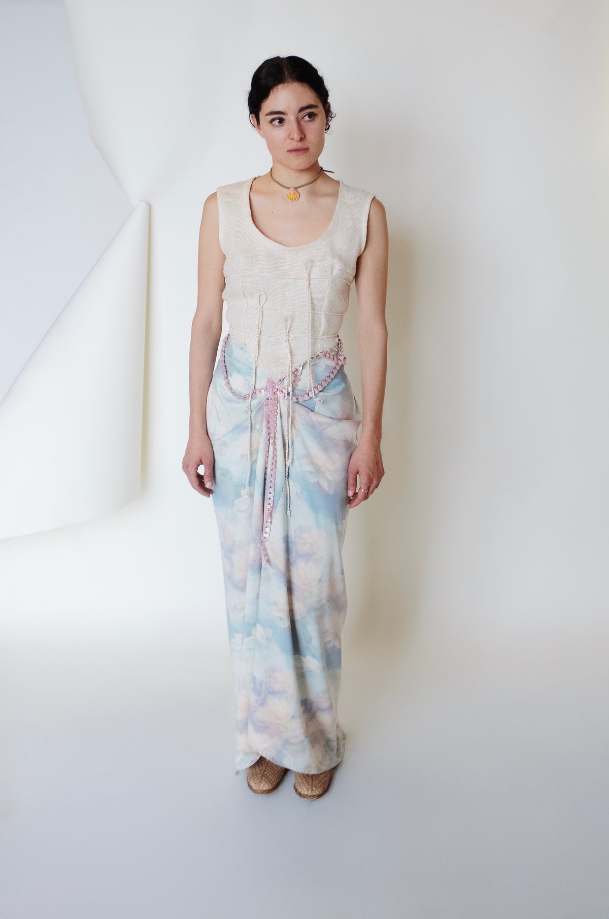 Dawn Sharp Tiered Skirt as featured on Chloe Sevigny on her instagram