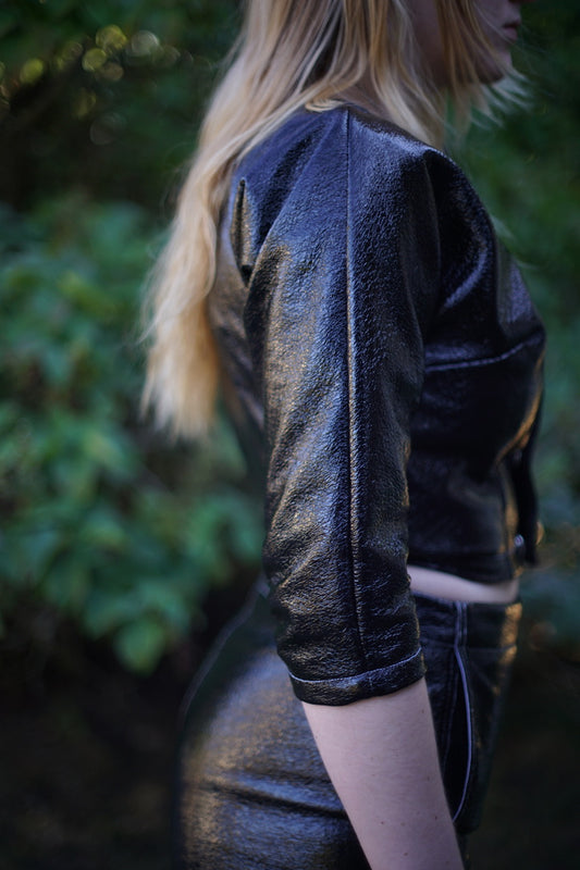 Surf shorts in vinyl