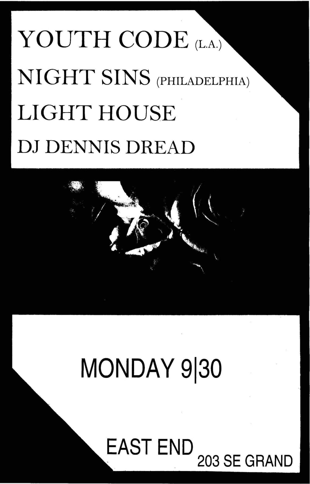 Light House perform with Youth Code and Night Sins at East End in Portland Oregon with DJ Dennis Dread